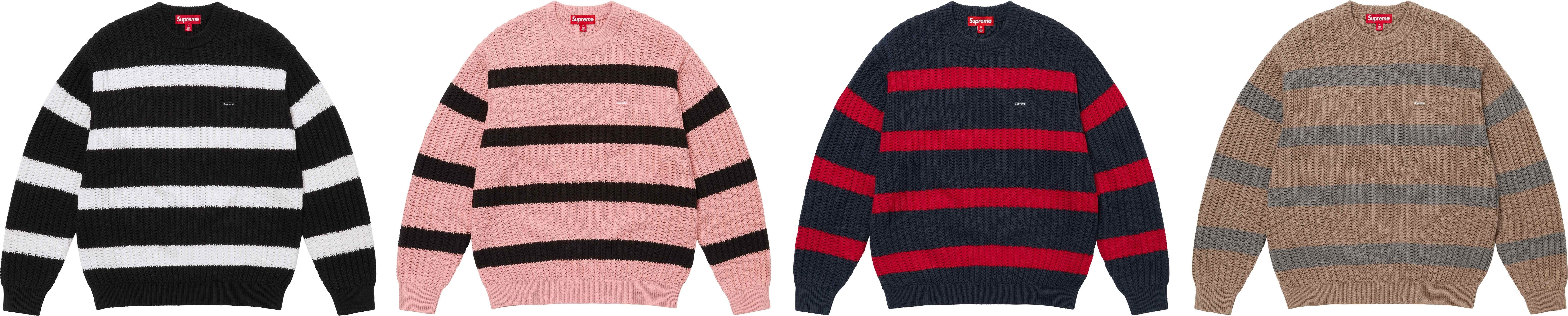 Loose Gauge Stripe Small Box Sweater